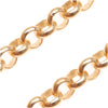 22K Gold Plated Rolo Chain, 4.8mm, by the Foot