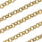 Matte Gold Plated Rolo Chain 3mm by the Foot