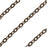 Vintaj Natural Brass Flat Cable Chain, 3mm, by the Foot