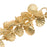 Charm Chain, Shell 7mm, Matte Gold Plated, by the Inch