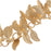 Charm Chain, Leaf 7mm, Matte Gold Plated, by the Inch