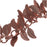 Charm Chain, Leaf 7mm, Copper Plated, by the Inch