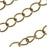 Antiqued Brass Curb Chain, 5mm, by the Foot