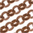 Antiqued Copper Plated Rolo Chain, 7.3mm, by the Foot