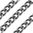 Antiqued Silver Heavy Filed Curb Chain, 9.5mm, (1 inch)