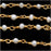 Wire Wrapped Gemstone Chain, White Seed Pearls 3mm, Gold Vermeil (1 inch)