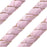 Portuguese Cork Cord by Regaliz, Round and Braided 10mm, Pink, by the Inch