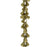Charm Chain, Teardrop Bauble Links 7mm, Antiqued Brass Tone (1 inch)