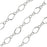 Sterling Silver Figure 8 Chain, 2mm (1 inch)