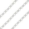 Sterling Silver Rolo Chain, 1.25mm (1 inch)