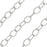 Sterling Silver Cable Chain, 2mm, 25 Gauge (1 inch)