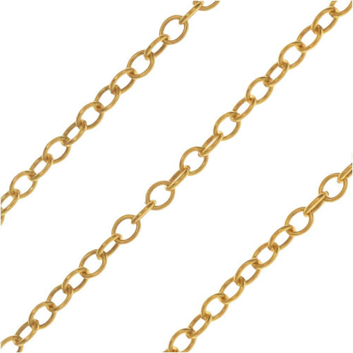 14k Gold FIlled Delicate Cable Chain, 1mm, by the Foot,