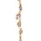 Wire Wrapped Gemstone Chain, Amethyst Rondelle Drops 2mm, Gold Vermeil (1 inch)