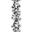Charm Chain, 4mm Round Bauble Cluster, Antiqued Silver Tone Plated (1 inch)