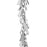 Charm Chain, 8mm Triangle Dangle, Silver Tone Plated (1 inch)