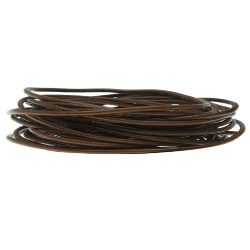 Leather Cord, Round 1.5mm, Chocolate, by Leather Cord USA (1 yard)