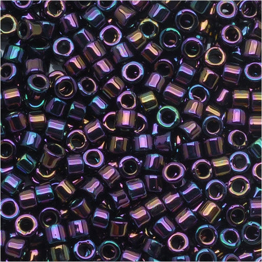 Miyuki Delica Seed Beads, 11/0 Size, Purple Iris DB004 (7.2 Grams)