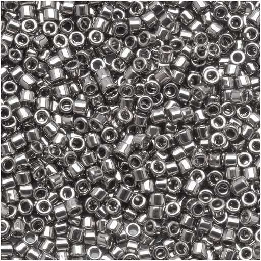 Miyuki Delica Seed Beads, 11/0 Size, Steel Metallic DB021 (7.2 Grams)