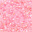 Miyuki Delica Seed Beads, 11/0 Size, Pink Lined Crystal AB DB055 (7.2 Grams)