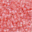 Miyuki Delica Seed Beads, 11/0 Size, Rose Pink Lined Crystal AB DB070 (7.2 Grams)