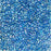 Miyuki Delica Seed Beads, 11/0 Size, Blue Lined Crystal AB DB077 (7.2 Grams)