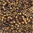 Miyuki Delica Seed Beads, 11/0 Size, Metallic Earth Batik Luster DB1010 (2.5" Tube)