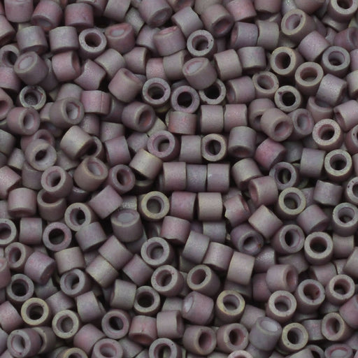 Miyuki Delica Seed Beads, 11/0 Size, #1062 Matte Metallic Purple Sage AB (7.2 Gram Tube)