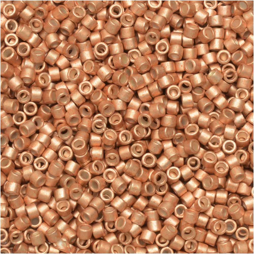 Miyuki Delica Seed Beads, 11/0 Size, #1155 Matte Galvanized Muscat (2.5" Tube)