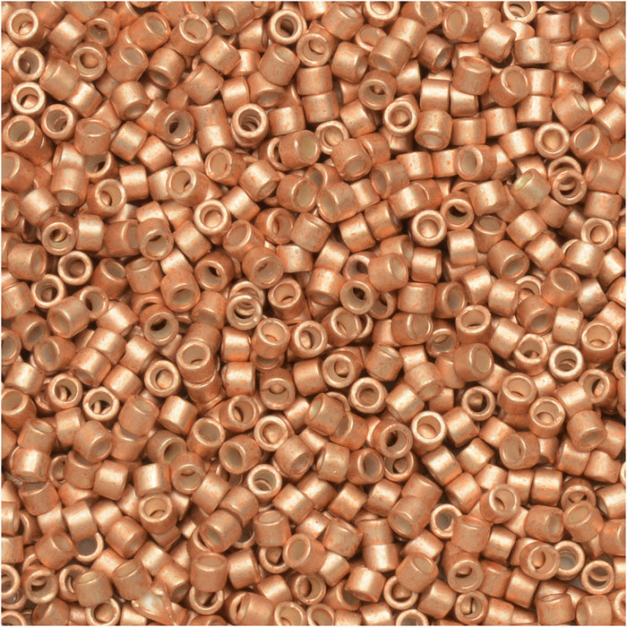 Miyuki Delica Seed Beads, 11/0 Size, #1155 Matte Galvanized Muscat (2.5" Tube)