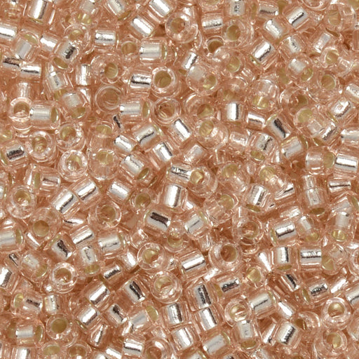 Miyuki Delica Seed Beads, 11/0 Size, #1203 Silver Lined Pink Mist (7.2 Gram Tube)