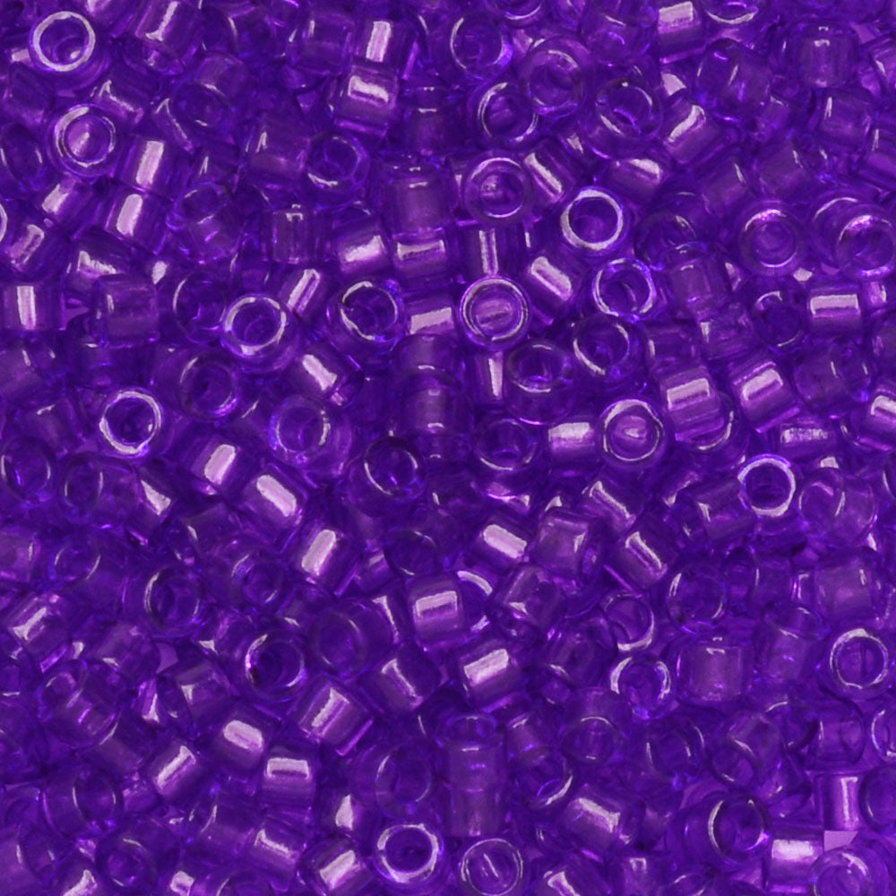 Miyuki Delica Seed Beads, 11/0 Size, #1315 Dyed Transparent Violet (2.5  Tube) — Beadaholique
