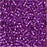 Miyuki Delica Seed Beads, 11/0 Size, Dyed Silver Lined Bright Violet DB1345 (2.5" Tube)