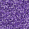 Miyuki Delica Seed Beads, 11/0 Size, Dyed Silver Lined Lilac DB1347 (2.5