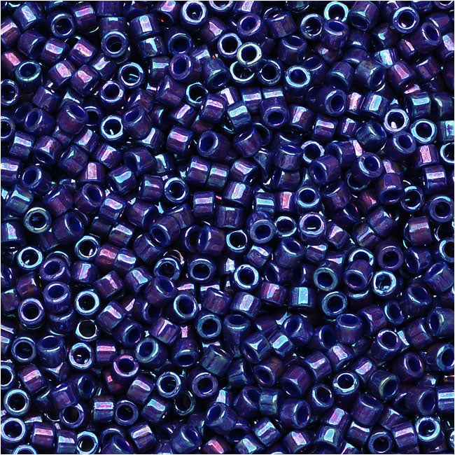 Miyuki Delica Seed Beads, 11/0 Size, Metallic Midnight Purple DB135 (2.5" Tube)
