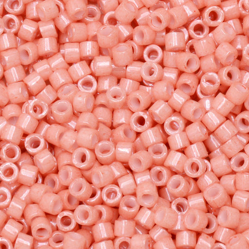 Miyuki Delica Seed Beads, 11/0 Size, #1363 Dyed Opaque Peach (2.5" Tube)