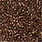 Miyuki Delica Seed Beads, 11/0 Size, Silver Lined Brown DB150 (2.5" Tube)