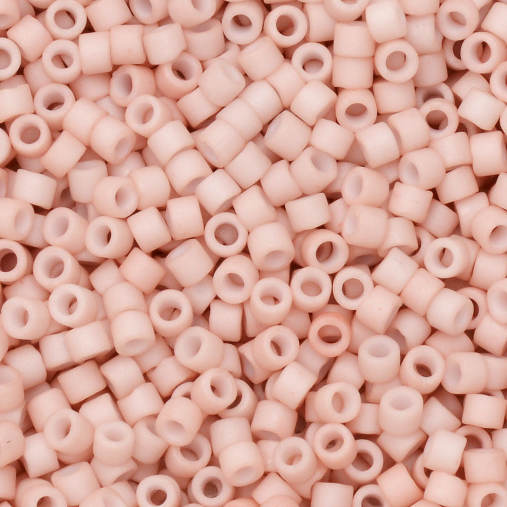 Miyuki Delica Seed Beads, 11/0 Size, #1515 Opaque Pink Champagne (2.5" Tube)