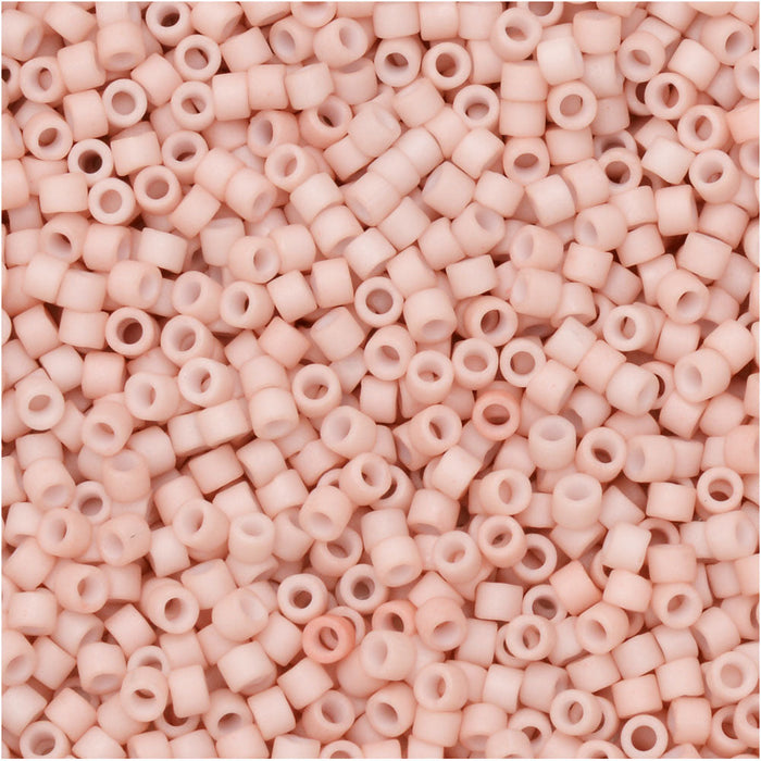 Miyuki Delica Seed Beads, 11/0 Size, #1515 Opaque Pink Champagne (2.5" Tube)