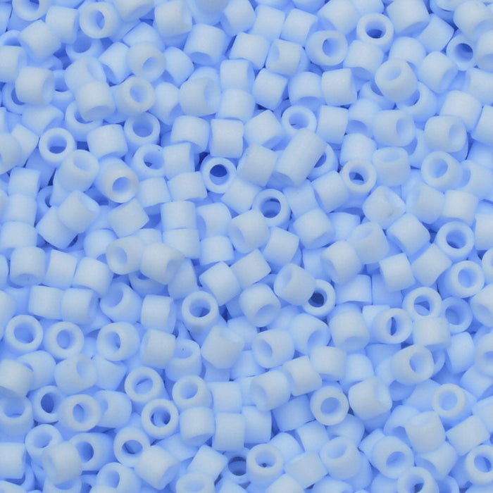 Miyuki Delica Seed Beads, 11/0 Size, #1517 Opaque Light Sky Blue (2.5" Tube)