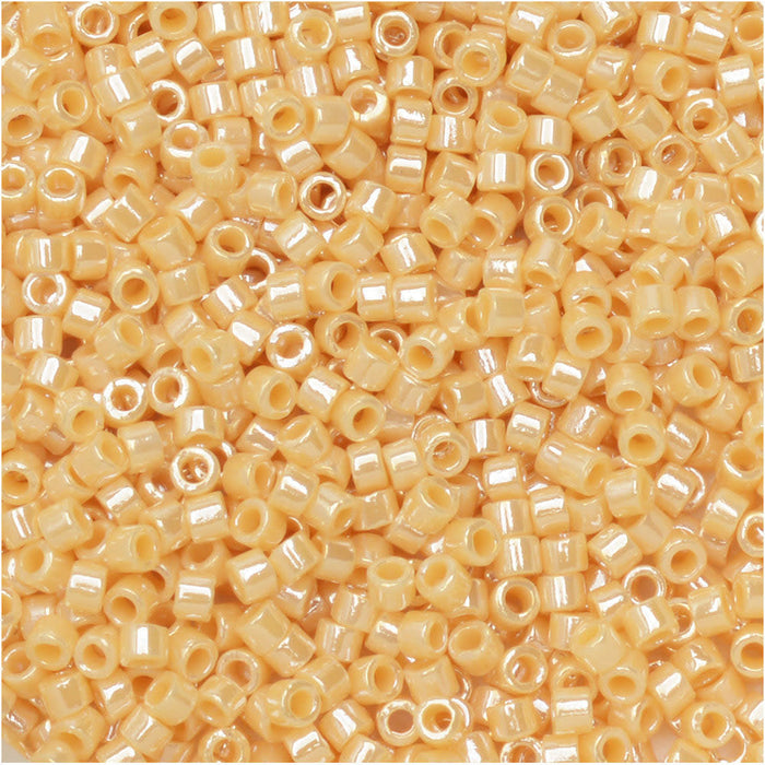 Miyuki Delica Seed Beads, 11/0 Size, #1561 Opaque Pear Luster (7.2 Gram Tube)