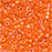 Miyuki Delica Seed Beads, 11/0 Size, Opaque Mandarin AB Orange DB1573 (7.2 Grams)