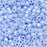 Miyuki Delica Seed Beads, 11/0 Size, Opaque Agate Blue AB DB1577 (7.2 Grams)