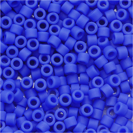 Miyuki Delica Seed Beads, 11/0 Size, Matte Opaque Cyan Blue DB1588 (2.5" Tube)