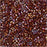 Miyuki Delica Seed Beads, 11/0 Size, #1750 Sparkling Beet Lined Root Beer AB (7.2 Gram Tube)