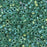 Miyuki Delica Seed Beads, 11/0 Size, #1768 Forest Green Lined Opal AB (7.2 Gram Tube)