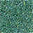 Miyuki Delica Seed Beads, 11/0 Size, #1768 Forest Green Lined Opal AB (7.2 Gram Tube)