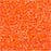 Miyuki Delica Seed Beads, 11/0 Size, #1777 White Lined Orange AB (7.2 Gram Tube)
