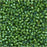 Miyuki Delica Seed Beads, 11/0 Size, #1786 White Lined Light Green AB (7.2 Gram Tube)