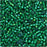 Miyuki Delica Seed Beads, 11/0 Size, #1788 White Lined Emerald AB (7.2 Gram Tube)