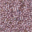 Miyuki Delica Seed Beads, 11/0 Size, #1791 White Lined Smoky Amethyst AB (7.2 Gram Tube)